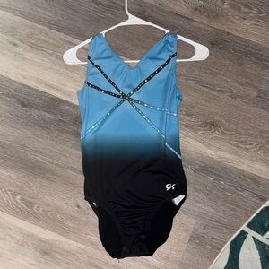 GK AM Leotard Blue and Black